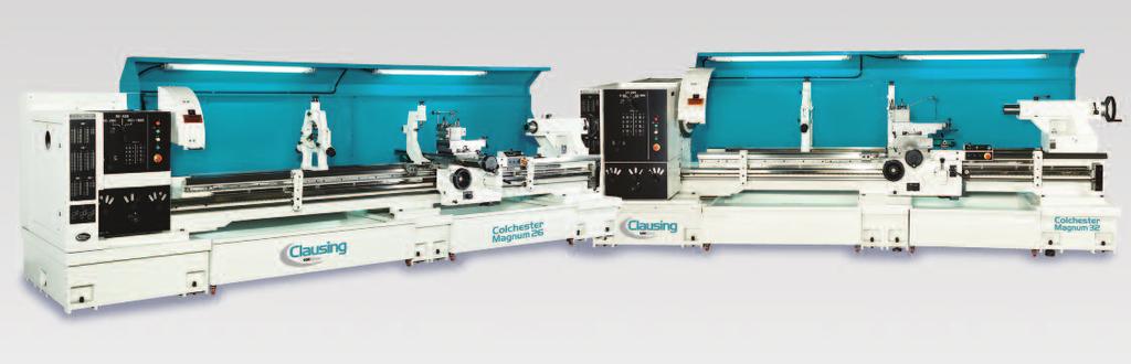 Clausing/Colchester 'MAGNUM' 26" (660mm) 32" (813mm) Swing, Variable Speed Lathe Standard Features.