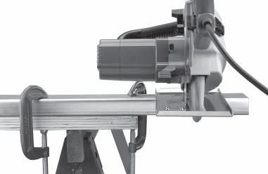 See Applications for the correct way to support your work in different situations. Fig. 5 1. Draw a cutting line. Place the front of the shoe on the edge of the workpiece without making blade contact.