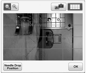 CAMERA IMAGE GRID VIEW OK d NEEDLE DROP POSITION e ZOOM CAMERA IMAGE Press this key to sve mer imge to the USB medi.