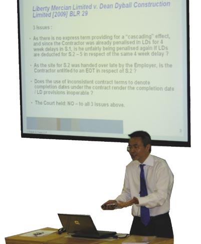 COSTS versus RISKS Organised by SISV, a seminar was held on 16th January at the Singapore Management University.