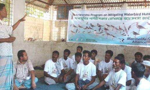 A total of 380 local communities attended the programmes, including some bird trappers in the area.