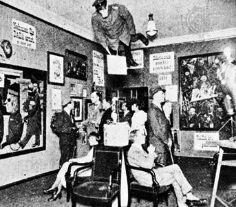 Dada to Surrealism The exhibition 'Dada Vorfrühling' at the Winter Brasserie in Cologne, 1920, disrupted the lines between fine art and applied art.