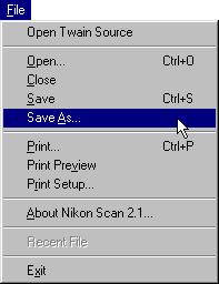 Step 11 Saving images Choose Save As from the File menu or click the Save button ( ) in the main window to save the image in the active image window (if more than one image window is open in the main