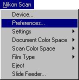 Scan Window Preferences This section discusses the scan window preferences, or basic scan settings. Some of these settings depend on the scanner selected.