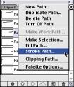 (Option + click) [Alt + click] to set the clone source 1 2-brush widths from the wire to be removed. 3. Select Stroke Path from the Paths palette menu (see figure 6.14).