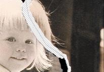 In this example, the light areas next to the little girl s light hair required a lower tolerance. 2.