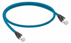 Flexible Cordsets for Ethernet Our Industrial Ethernet cables use D-Code M12 or RJ45 connectors and a 2-pair construction. They meet Cat 5e applications to support data rates up to 1 Gb/s.