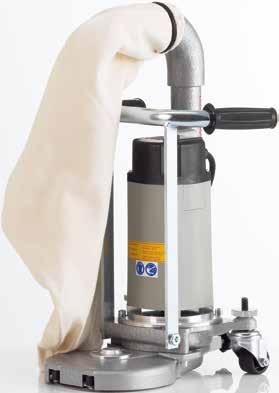 1 kg, attachment length 110 mm (Gecko 11) / 300 mm (Gecko 30) Edge sanding machine, dust bag, hearing protection dust mask, additional handle, tool