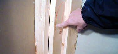 ) those walls should be framed with vertical 2x2 firing strips or standard 2x4 framing. All framing is standard 16 on center. 1B.