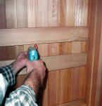 If you prefer a mitre joint, the molding is long enough to accommodate that type of cut as well. Using #4 finishing nails, nail the cove molding to the walls. 23.