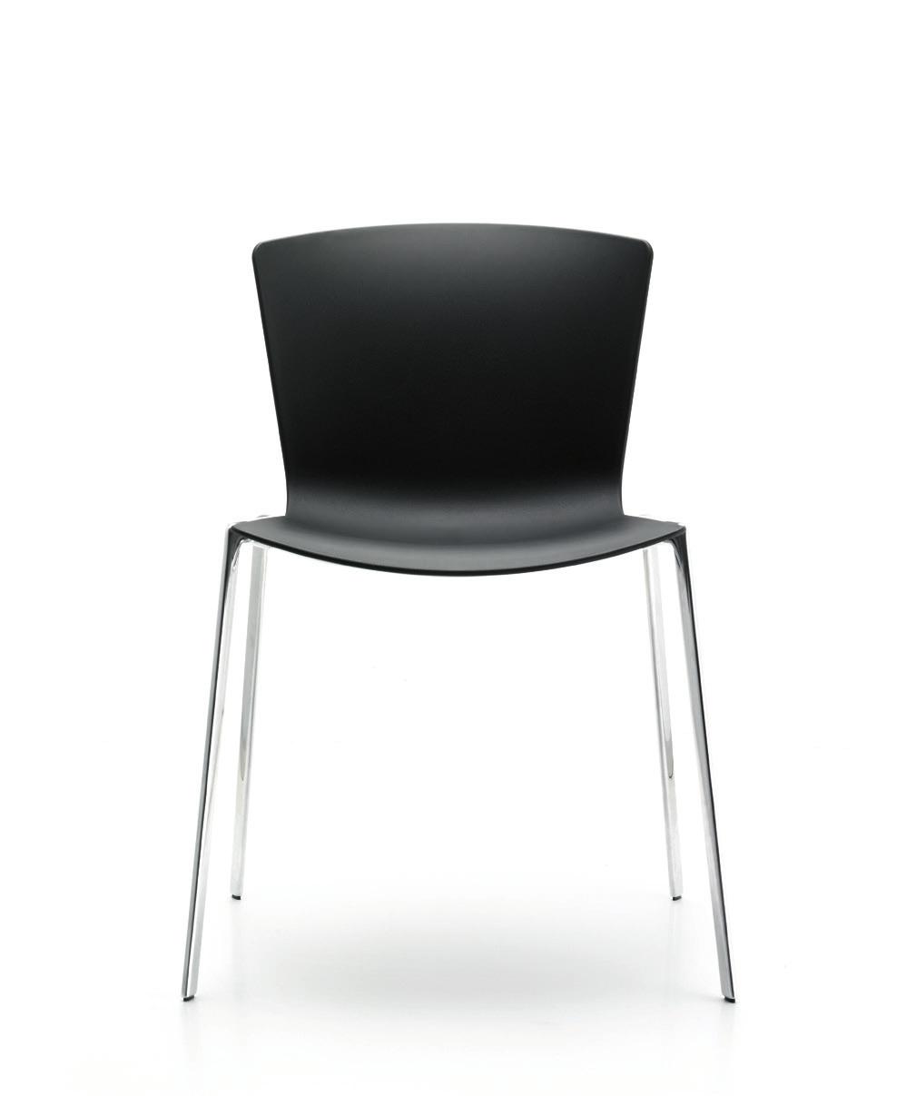 Poly All Models design: Liévore Altherr Molina, White Polypropylene (W) Grey Polypropylene (G) Black Polypropylene (B) Red Polypropylene (R) Spec Guides View Side Chair, Sled and 4 Leg Base Chair