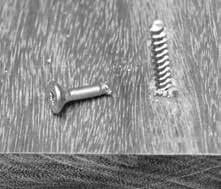 Always countersink Remember to countersink to provide a smooth surface to walk on.