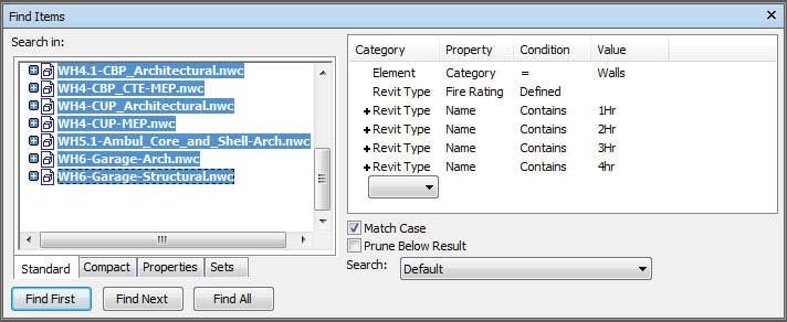 Use the Find Items window to search for items with similar criteria. You can search for a single parameter or multiple search terms to acquire a selection.