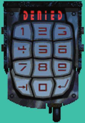 KEYPADS. When you search a keypad, an enlarged image of the keypad appears on screen. This means that you have to enter a numeric code before the keypad will do anything.