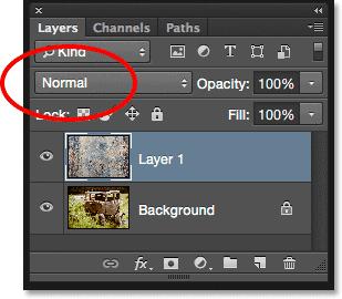 Selecting the Move Tool. Step 5: Cycle Through The Layer Blend Modes The Blend Mode option is found in the top left corner of the Layers panel.