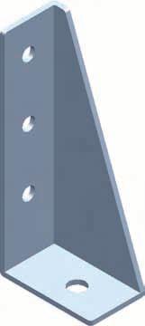for floor or wall fastening in various positions suitable