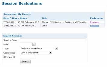 Steps to evaluate UC sessions My UC Homepage > Evaluate Sessions Choose session