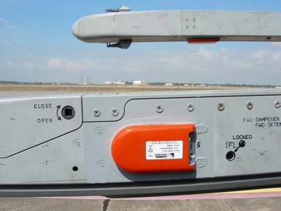 The adhesive bond attachment of the SWSC-103 sensors to the aircraft was not compromised during the flight.