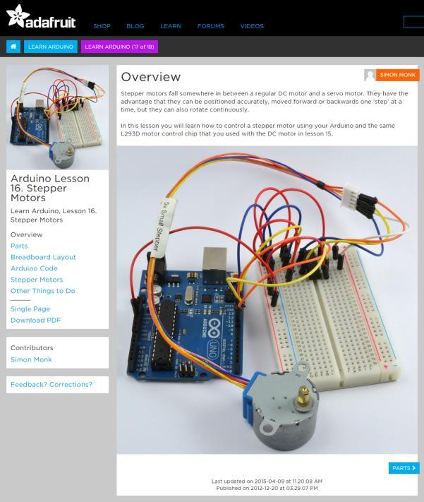 exceeded). Unlike servor motors, typical steppers do not have built-in position feedback circuitry. http://goo.gl/tqxdsi [sources: https://learn.adafruit.