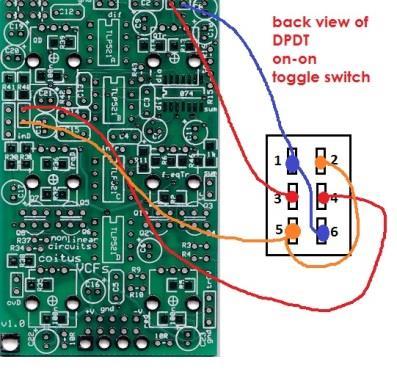 The Transistor ladder input is sitting alone in the middle of the PCB.