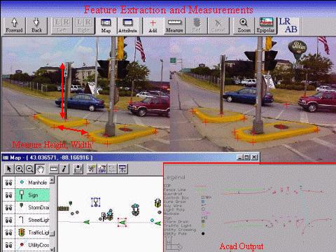 Mobile mapping can be used for road maintenance purposes and or traffic