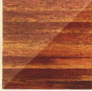 BUBINGA Guibourtia demeusei COLOR: Pink, red or red/brown with purple streaks or veins; changes from pinkish rose when freshly milled to burgundy red when aged.