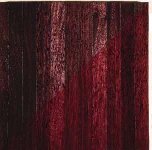PURPLEHEART Amaranth Peltogyne spp. COLOR: Heartwood is brown when freshly cut, turning deep purple to purplish-brown over time. Sapwood is a lighter cream color.