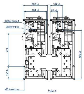SKS B2 14 GDD 69/12 U A11 MA PB Water input Water output Dimensions This