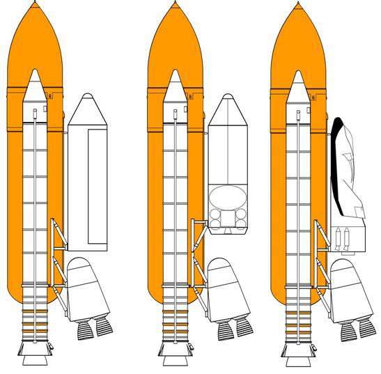 Shuttle-B Configurations Cargo Upper Stage Space Exploration