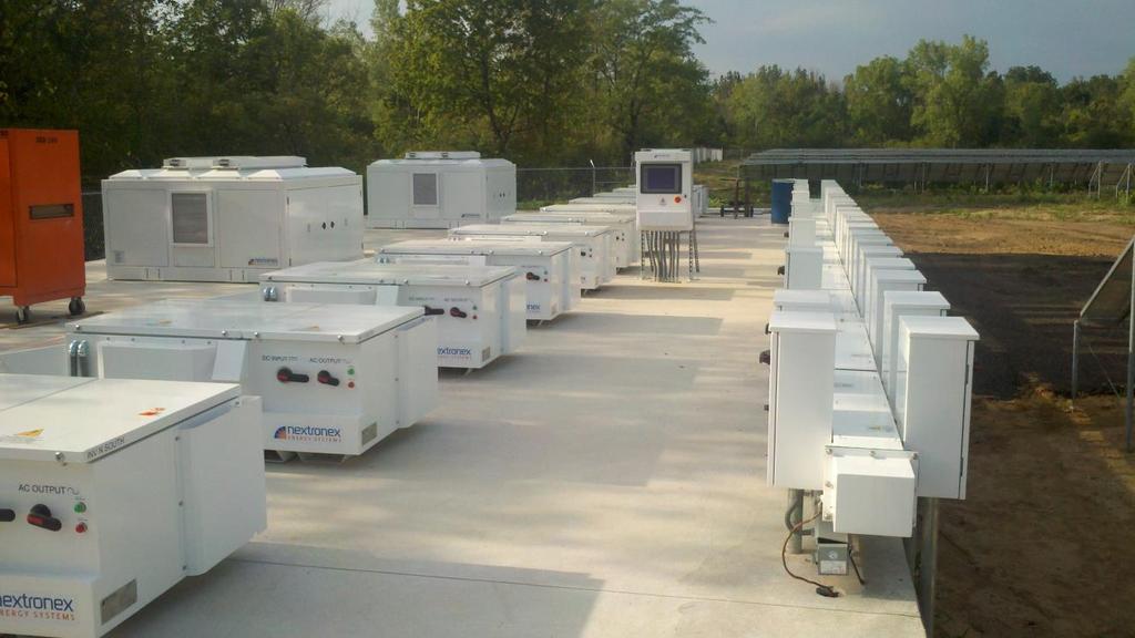 Source: courtesy of Nextronex 6-5 Inverters Large grid tied inverters are used in commercial and utility systems.