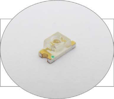 SURFACE MOUNT LED BLUE, 1206 IL PACKAGE SM1206NBWC-IL Industry Standard 1206 Package RoHS Compliant Water Clear Inner Lens High Luminous Intensity Narrow Viewing Angle Ideal for Status Indication,