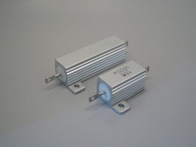 POWER - NIKKOM 20W, 50W Wire Wound Resistors R25C, R25CN, R50C, R50CN Features and pplications Inductive (R25C, R50C), non-inductive (R25CN, R50CN) aluminum clad housed wire-wound resistors.