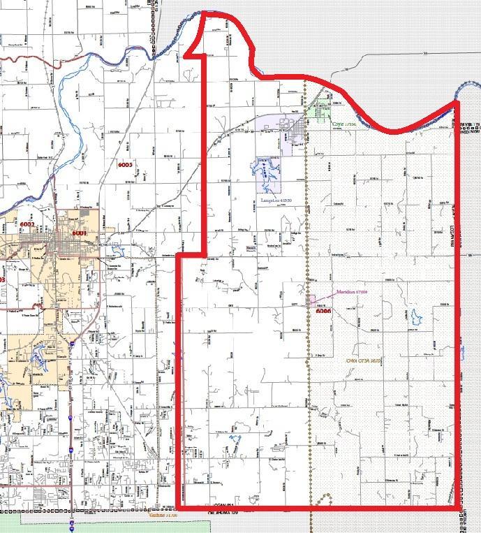 Langston / Meridian Area. In the eastern part of Logan County, there is another High Poverty Area. It includes the cities of Langston and Meridian as well as large parts of rural Logan County.