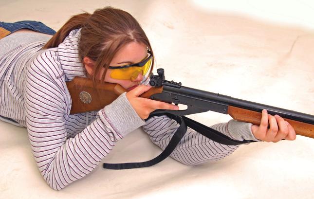 Keep butt-plate up in shoulder so head is erect 4. Adjust rifle height by moving left hand forward & rearward 5.
