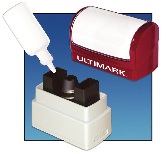 After thousands of impressions, just re-ink your stamp for thousands more. UM-10 $30.