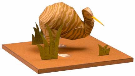Thank you for downloading this paper craft model of the Little Spotted Kiwi.