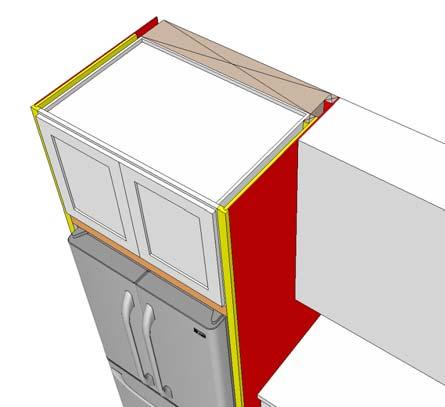 Installer will provide wood blocking and the means to properly secure panels and WR cabinet to wall and floor.
