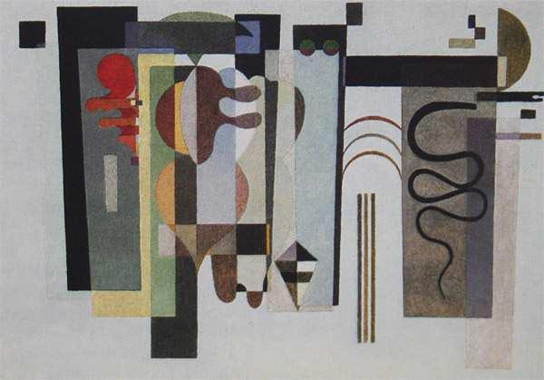 Figure 27. Wassily Kandinsky, Balancing Act, oil and sand on canvas, 1935. Private Collection.