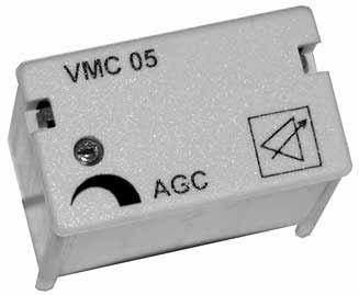 Amplifiers AGC-module VMC 05 for HV- / CV-Amplifier A16 For regulation of level deviation in CATV-Systems Pilot tone not necessary The AGC module VMC 05 uses the sum level of the CATV- System for