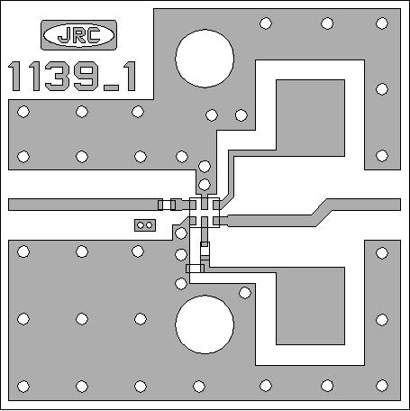 NJG9UA APPLICATION CIRCUIT (Top View) RF IN L 8nH 6 RFIN GND VCTL V CTL Logic circuit PIN INDEX GND VDD RFOUT RF OUT L 7nH C pf TEST PCB LAYOUT V DD (Top View) Parts List V CTL Parts ID L, L C Notes
