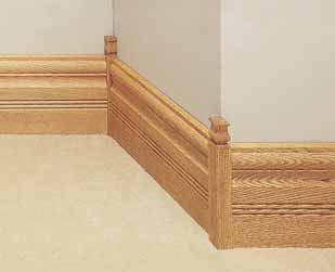 Baseboards 76 6" x 6" 76 6"x" 8 OBC 8" x 8" x 6" 82 OBC 8" x 8" x 6 4 8 OBC Shown 8" x 8" x 8 4" Oak, WHW or Pine 06 2"x4 8" 06A 2"x 4" 0