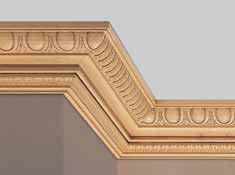 Specializing in stain grade embossed and dentil patterns, we also offer a complete