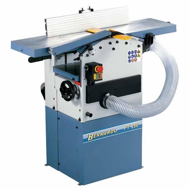 The PT 260 planer and thicknesser offers a wide range of