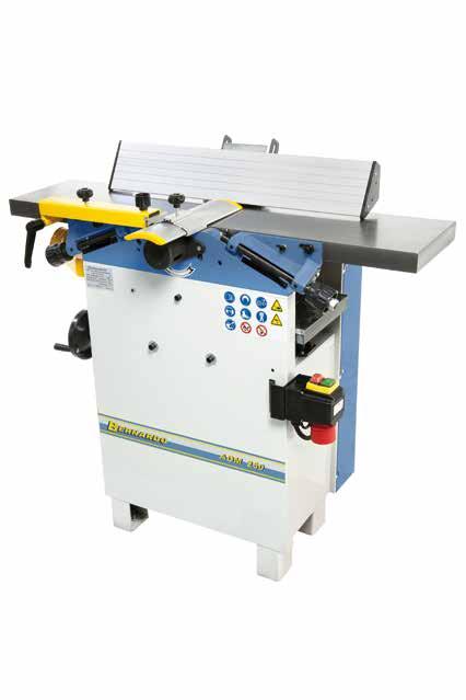 with HSS 18% quality cutter knives Thicknessing table with central column and support allow precise planing The solid planer fence with prism guide can be tilted from 90 to 45 Torsion-free, cast iron