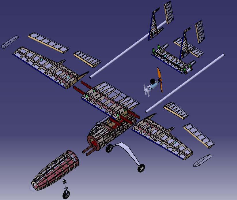 Modular design - I Nose fuselage. Center fuselage.