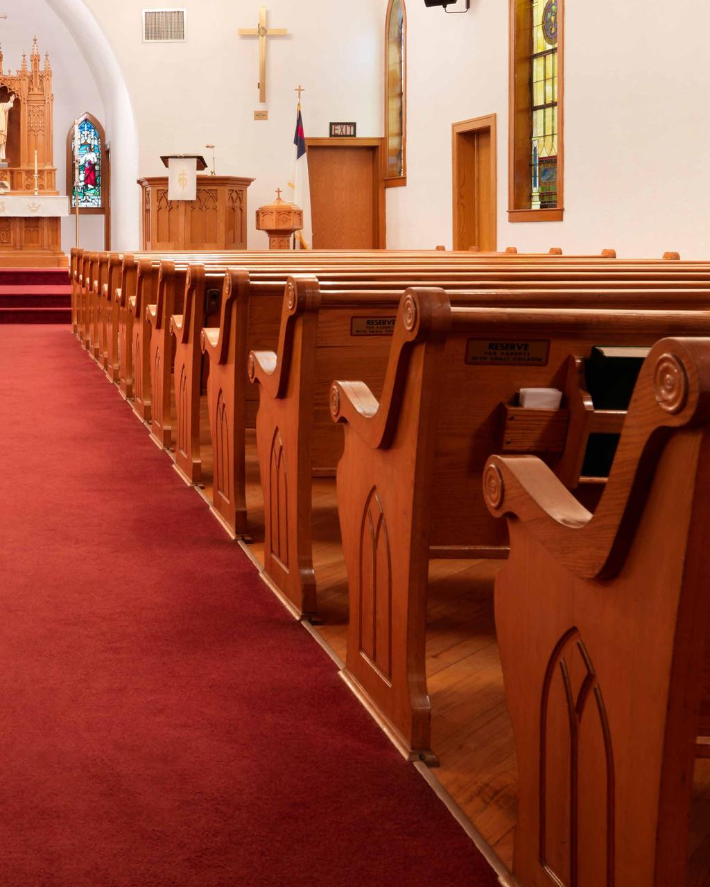 In 1934, a congregation from Defiance Ohio met with Erie Sauder, a local woodworker, to discuss wood furnishings for their newly renovated worship environment.