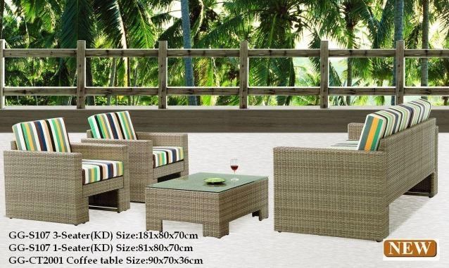 See our extensive catalogues All fabrics are weather proof All Stock below, is in Dark Brown Wrinkle; see colour swatch on left Lounge Sets Round Rattan Weaved