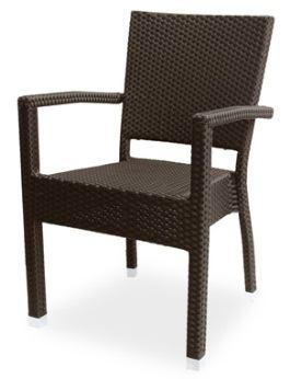 Rattan Furniture All Stock below, is in Dark Brown Single Chairs Dining Side