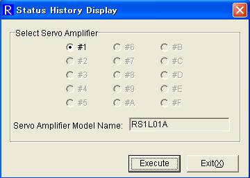 3.28. Status History Monitor This function can monitor the status history recorded in the servo amplifier. It is used only when combined with the servo amplifier with positioning function.