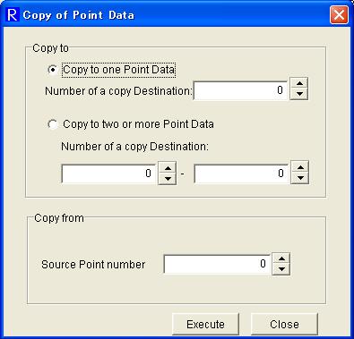 1) Point number When actual position is to be set at only 1 point data, select Actual Position is set as one point data and specify the point number of the destination.